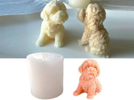 Molde silicona perrito bichon frise